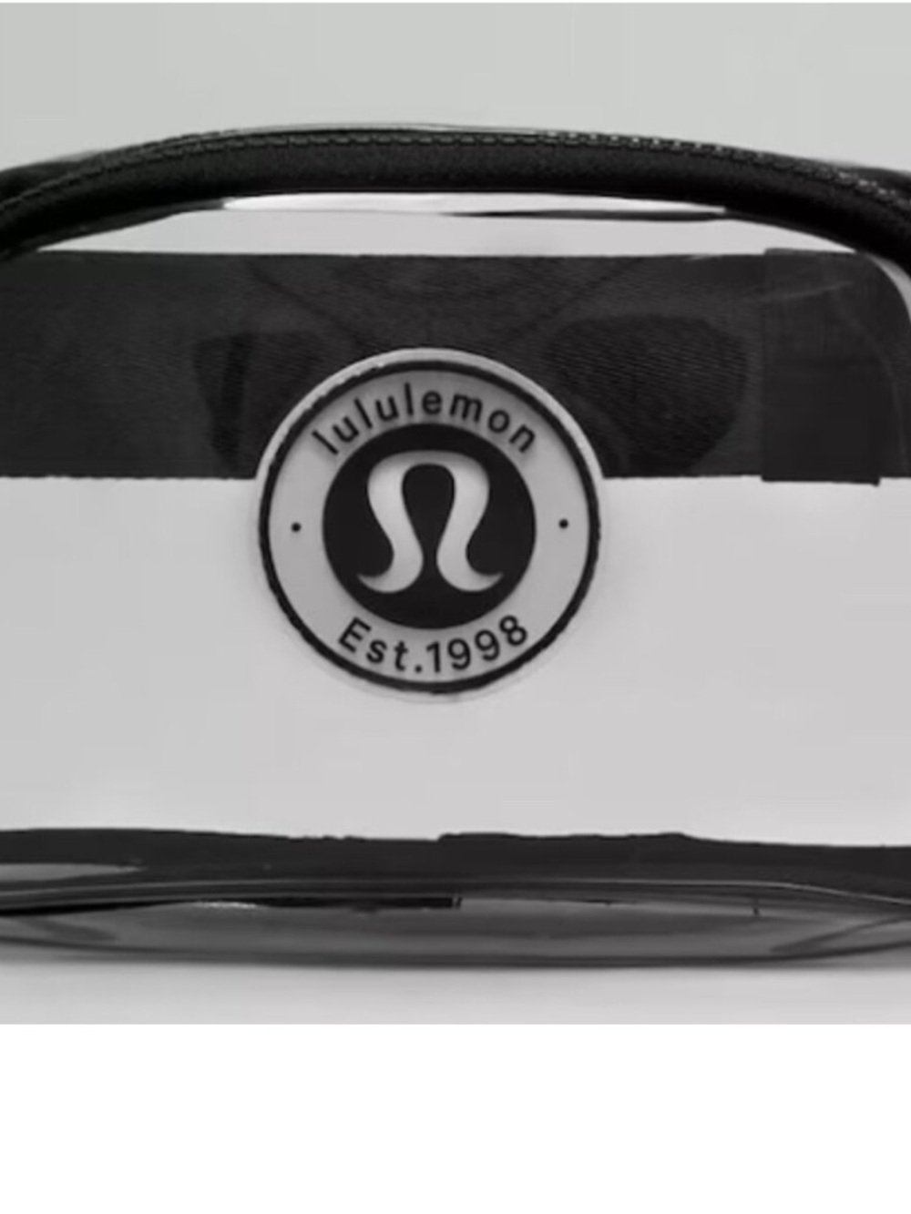 lululemon Black Transparent Belt Bag 1L NWT STADIUM READY !! - Picture 5 of 8